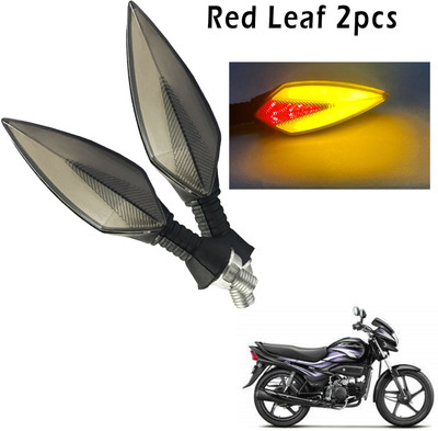 Generox Front, Rear, Side LED Indicator Light for Hero Splendor(Red, Yellow)