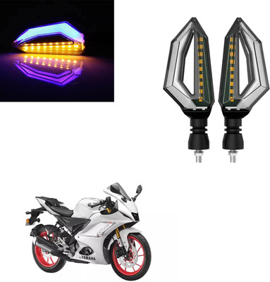Vagary Front, Rear LED Indicator Light for Yamaha R15 V4(Blue, Yellow)