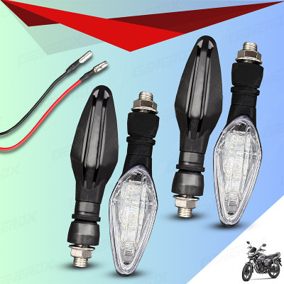 Shopland Front, Rear LED Indicator Light for Honda CB Shine(Yellow)