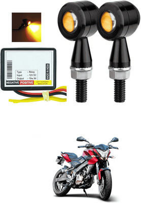 LOVMOTO Front, Rear LED Indicator Light for Bajaj Pulsar 150 DTS-i(Yellow)