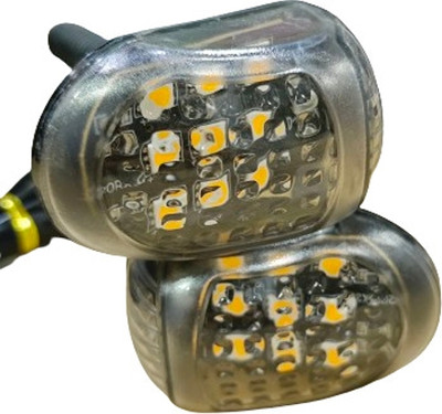 Golden Fox Front, Rear, Side LED Indicator Light for Universal For Bike Universal For Bike(Yellow)