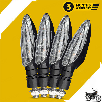 Generox Front, Rear, Side LED Indicator Light for Yamaha Crux(Amber, Yellow)