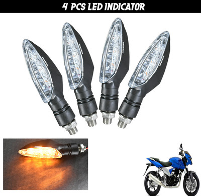 Generox Front, Rear, Side LED Indicator Light for Bajaj DTS-i(Yellow)