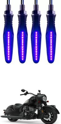 E-Shoppe Front, Rear, Side LED Indicator Light for Universal For Bike Universal For Bike(Blue)