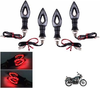 QUIRKY ZONE Front, Rear LED Indicator Light for Bajaj, Hero, Honda, TVS, Suzuki, Universal For Bike Universal For Bike(Red)
