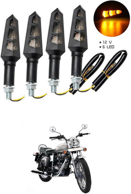 LOVMOTO Front, Rear LED Indicator Light for Royal Enfield 500(Multicolor)