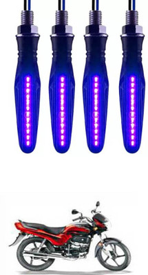 E-Shoppe Front, Rear, Side LED Indicator Light for Hero Passion Plus(Blue)