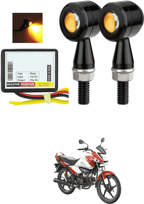 LOVMOTO Front, Rear LED Indicator Light for Mahindra Rodeo RZ(Yellow)