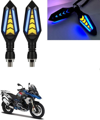 SRPHERE Front, Rear LED Indicator Light for BMW Universal For Bike(Amber, Blue)