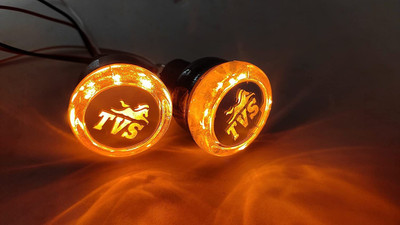 Grandbiker Side LED Indicator Light for TVS Universal For Bike(White, Yellow)