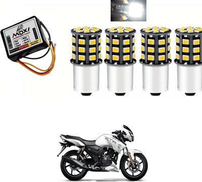 PRTEK Front, Side LED Indicator Light for TVS Apache RTR 180(White)