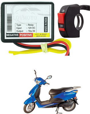 LOVMOTO Front, Rear LED Indicator Light for Mahindra Duro DZ(Yellow)