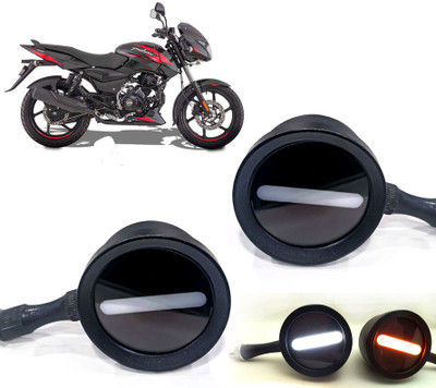 AUTO PEARL Front LED Indicator Light for Bajaj Pulsar(White, Yellow)
