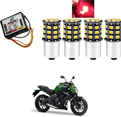 PRTEK Front, Side LED Indicator Light for Kawasaki Universal For Bike(Red)