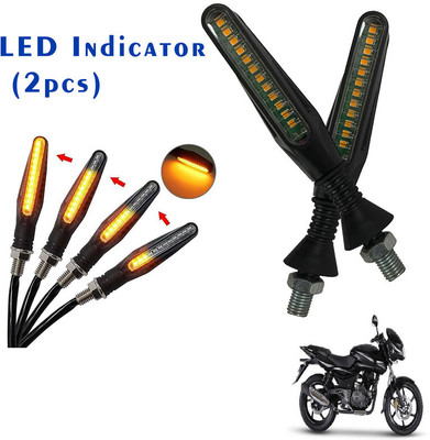Shopland Front, Rear LED Indicator Light for Bajaj Pulsar 180 DTS-i(Yellow)