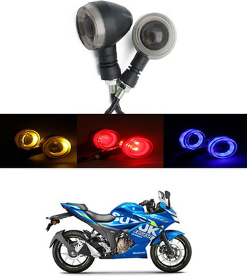 RKPSP Front, Rear LED Indicator Light for Suzuki Gixxer SF(Yellow, Red, Blue)