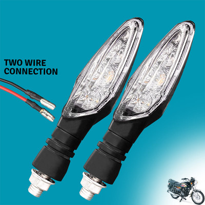 Shopland Front, Rear LED Indicator Light for TVS Max 4R(Amber)
