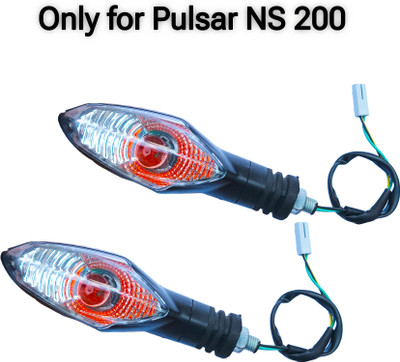 Y retail Front, Rear, Side Halogen Indicator Light for Bajaj Pulsar 200NS(Orange)