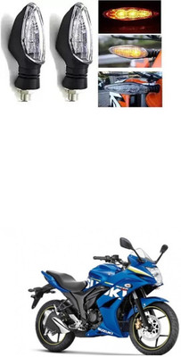 PRTEK Front, Rear LED Indicator Light for Universal For Bike Gixxer SF(Multicolor)