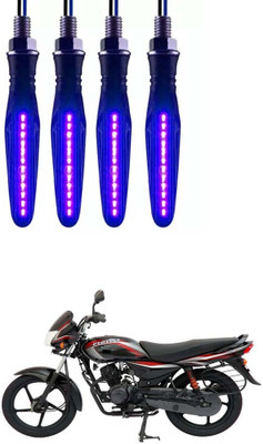 E-Shoppe Front, Rear, Side LED Indicator Light for Bajaj Platina 125(Blue)