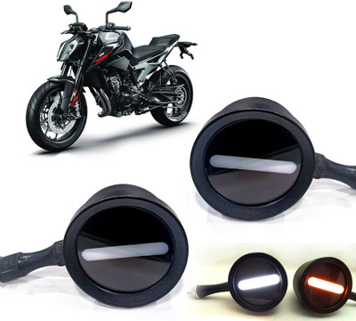 AUTO PEARL Front LED Indicator Light for KTM(White, Yellow)
