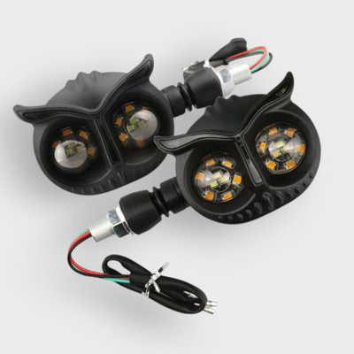 JMA TRADING Front, Rear LED Indicator Light for Yamaha Universal For Bike(Yellow, Blue)