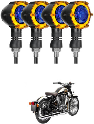 PRTEK Universal High Bright Front Rear Led Side Indicator Turn Signal V1199 Indicator Light Motorbike LED for Royal Enfield (12 V, 12 W)(Classic 500, Pack of 4)