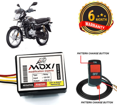 AUTO PEARL Front, Rear Flasher Indicator Light for Bajaj Platina 100