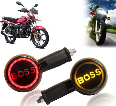 AUTO PEARL Side LED Indicator Light for Bajaj Platina(Yellow, Red)