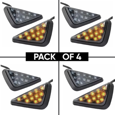 AutoPowerz Side LED Indicator Light for Universal For Bike Universal For Bike(Yellow)