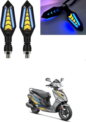 SRPHERE Front, Rear LED Indicator Light for Hero Universal For Bike(Amber, Blue)