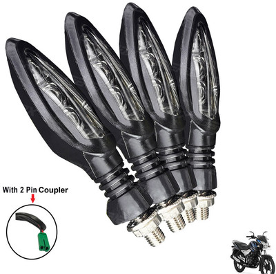 Generox Front, Rear LED Indicator Light for Bajaj Discover 125 T(Amber)