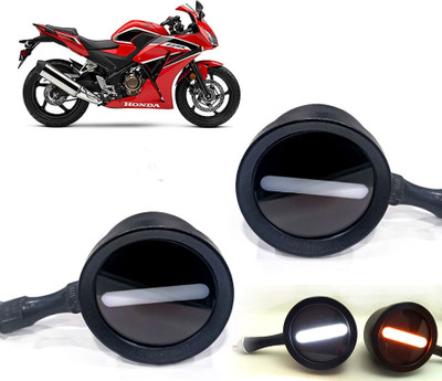 AUTO PEARL Front LED Indicator Light for Honda CBR(White, Yellow)