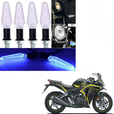 RawatZ Side, Front LED Indicator Light for Honda CBR 250R(Blue)