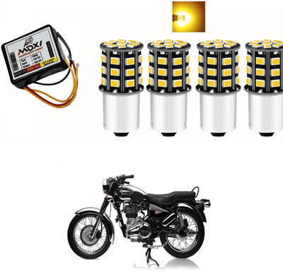 PRTEK Front, Side LED Indicator Light for Royal Enfield Universal For Bike(Yellow)