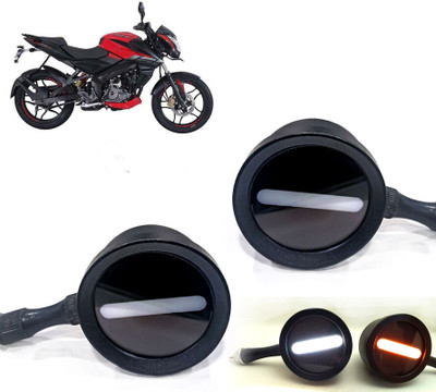 AUTO PEARL Front LED Indicator Light for Bajaj Pulsar(White, Yellow)