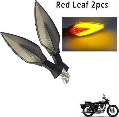 Generox Front, Rear, Side LED Indicator Light for Royal Enfield Standard 350(Red, Yellow)