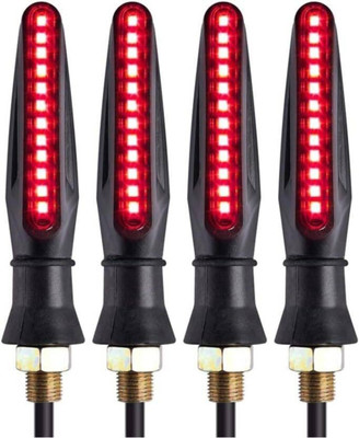 DriverXpert Front, Rear LED Indicator Light for Universal For Bike Universal For Bike(Red)