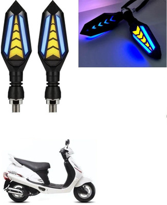 SRPHERE Front, Rear LED Indicator Light for Mahindra Universal For Bike(Amber, Blue)