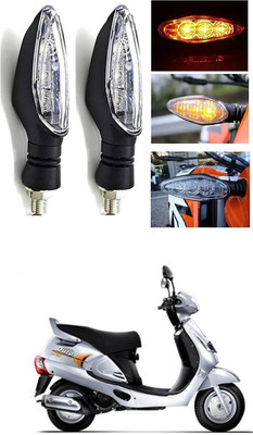LOVMOTO Front, Rear LED Indicator Light for Mahindra Duro DZ(Clear)