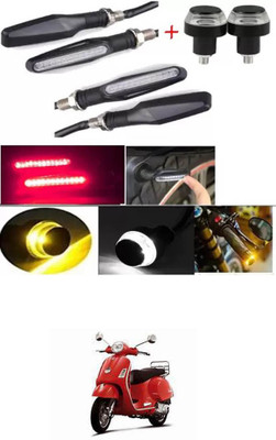 E-Shoppe Front, Rear, Side LED Indicator Light for Piaggio Piaggio Vespa(Yellow, Blue)