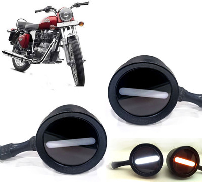 AUTO PEARL Front LED Indicator Light for Mahindra(White, Yellow)