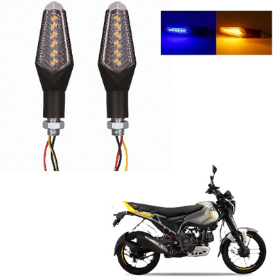JMA TRADING Front, Rear LED Indicator Light for Bajaj Universal For Bike(Blue, Amber)