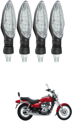 LOVMOTO Front, Rear LED Indicator Light for Bajaj Avenger 220 DTS-i(Yellow)