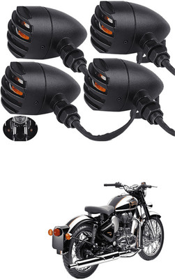 LOVMOTO Front, Rear LED Indicator Light for Royal Enfield Classic 500(Yellow)