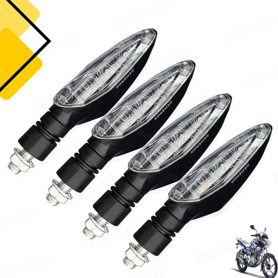 Generox Front, Rear LED Indicator Light for Bajaj Pulsar 135 LS(Amber)