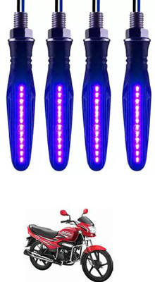 E-Shoppe Front, Rear, Side LED Indicator Light for Hero Super Splendor(Blue)
