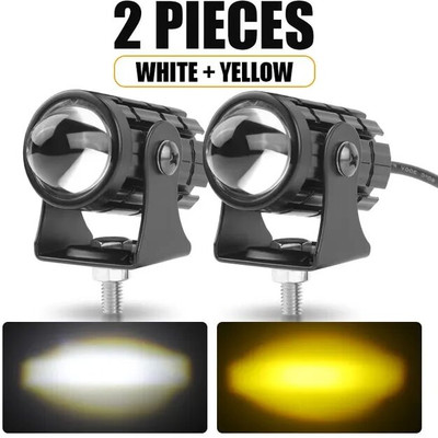 HALLOWS Front, Rear, Side LED Indicator Light for Universal For Bike Universal For Bike(Amber)