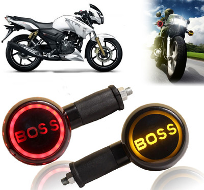 AUTO PEARL Side LED Indicator Light for TVS Apache RTR 180(Yellow, Red)