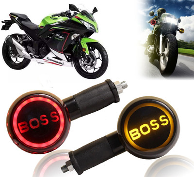 AUTO PEARL Side LED Indicator Light for Kawasaki Ninja 300(Yellow, Red)